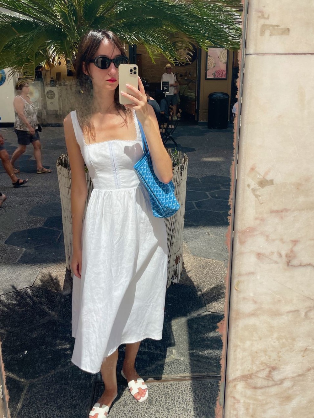 Reformation Tagliatelle Linen Dress